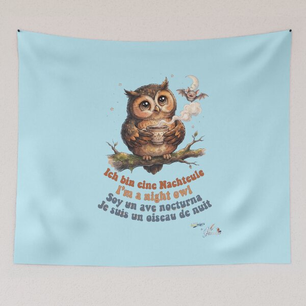 Item preview, WILDWISERS by HERMIE: Owl - I'm a night owl designed and sold by HERMIE-design.
