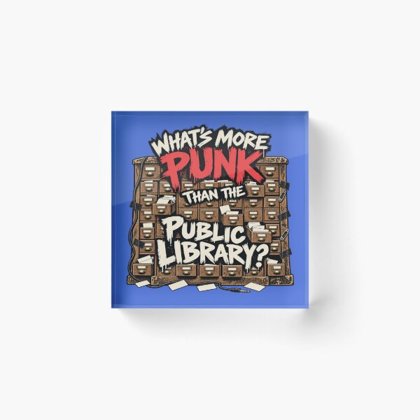 Item preview, Punk Librarian Card Catalog Wall of Sound designed and sold by POD DYNASTY | Original Print On Demand T-Shirt Graphics.