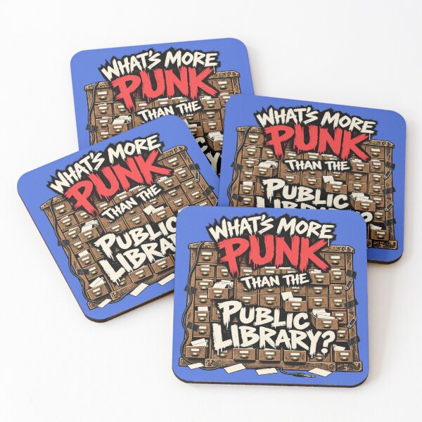 Item preview, Punk Librarian Card Catalog Wall of Sound designed and sold by POD DYNASTY | Original Print On Demand T-Shirt Graphics.