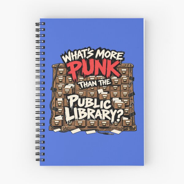 Item preview, Punk Librarian Card Catalog Wall of Sound designed and sold by POD DYNASTY | Original Print On Demand T-Shirt Graphics.