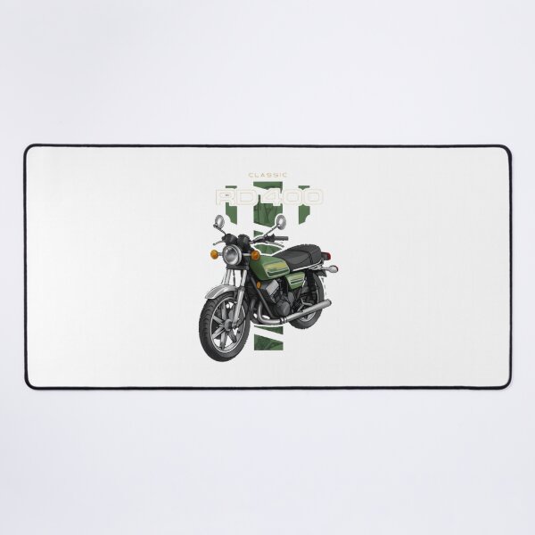 Item preview, Yamaha RD Motorcycle Illustration in Geneva Green Classic Design designed and sold by SirErnest.