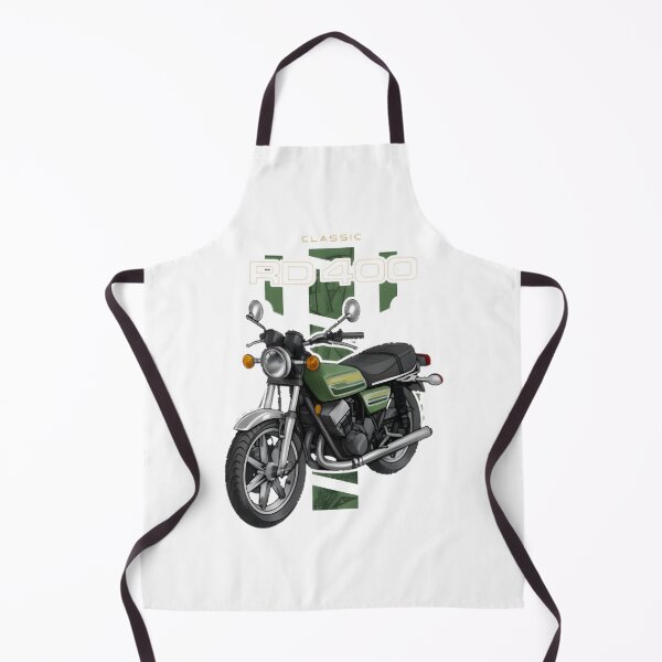 Item preview, Yamaha RD Motorcycle Illustration in Geneva Green Classic Design designed and sold by SirErnest.