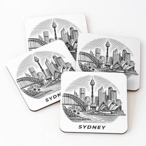 Artikelvorschau, Skyline von Sydney, Australien entworfen und verkauft von Travelpeak.