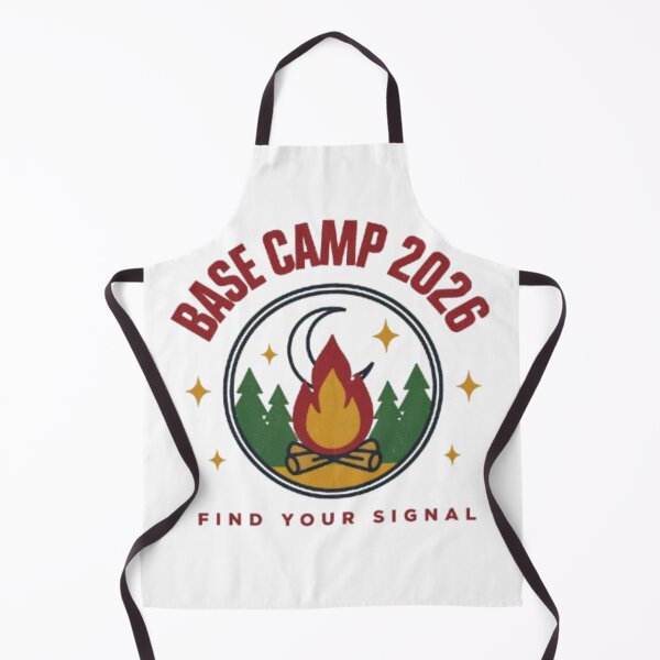 Item preview, Base Camp 2026 Find Your Signal Outdoor Camping Badge designed and sold by PoleksGraphics.