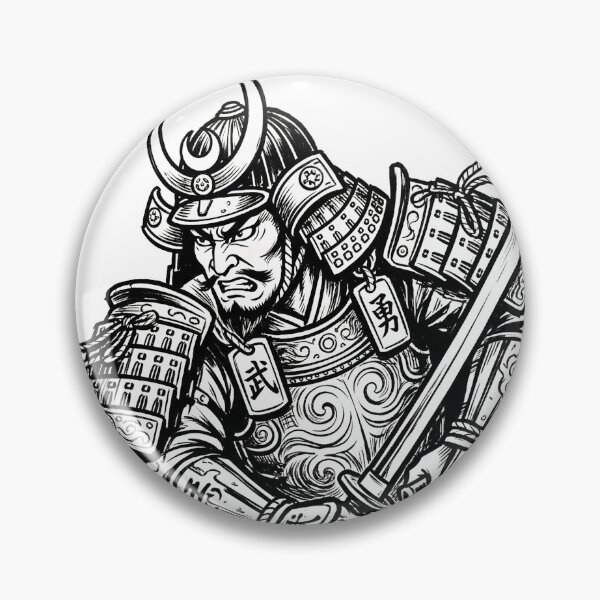 Item preview, The Warrior Creed - Bold Kanji Samurai Warrior Art designed and sold by whiteblackcat.