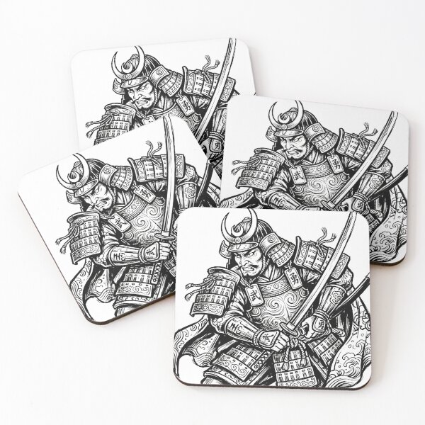 Item preview, The Warrior Creed - Bold Kanji Samurai Warrior Art designed and sold by whiteblackcat.