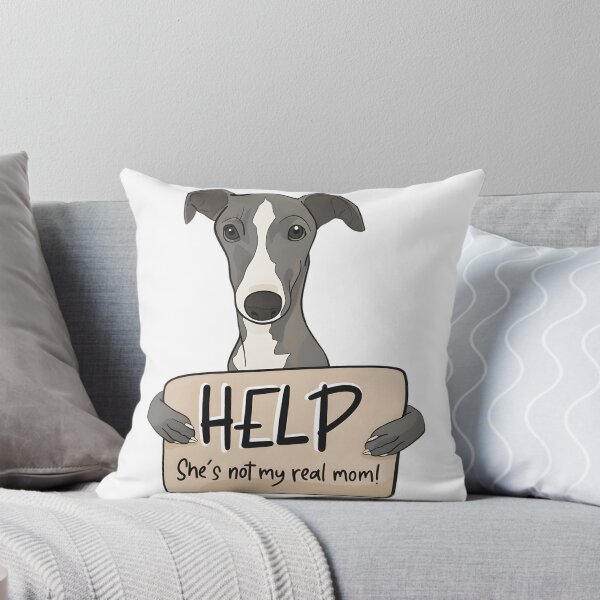 Item preview, Funny Greyhound Mom Design - Help She's Not My Real Mom Humorous Dog Lover Gift designed and sold by IseeRobots.