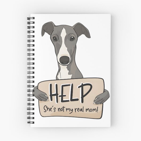 Artikelvorschau, Witziges Greyhound-Mama-Design – Hilfe, sie ist nicht meine richtige Mama! Humorvolles Geschenk für Hundeliebhaber entworfen und verkauft von IseeRobots.