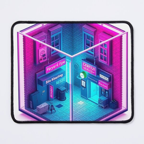 Item preview, Neon Alley Isometric Dreams designed and sold by Wonderful Designs.