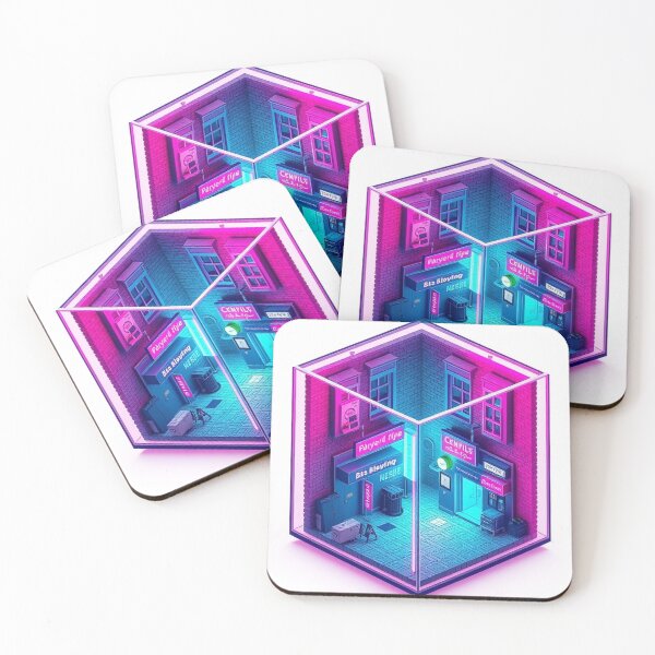 Item preview, Neon Alley Isometric Dreams designed and sold by Wonderful Designs.