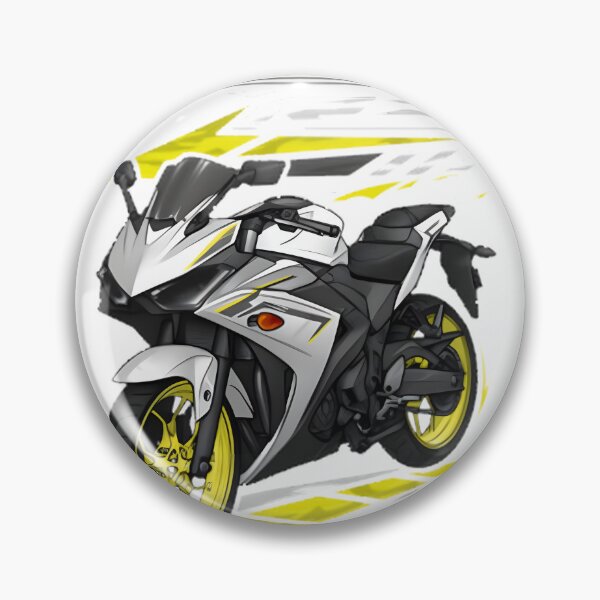 Item preview, Yamaha YZF R Vivid White Motorcycle Art Graphic Design designed and sold by SirErnest.