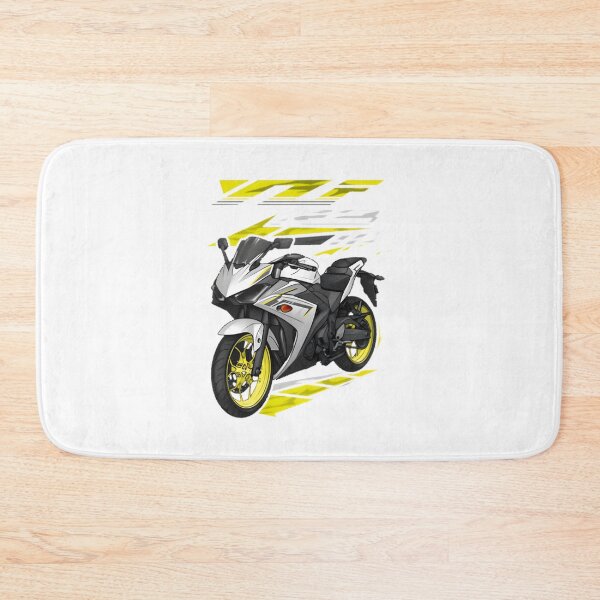 Item preview, Yamaha YZF R Vivid White Motorcycle Art Graphic Design designed and sold by SirErnest.