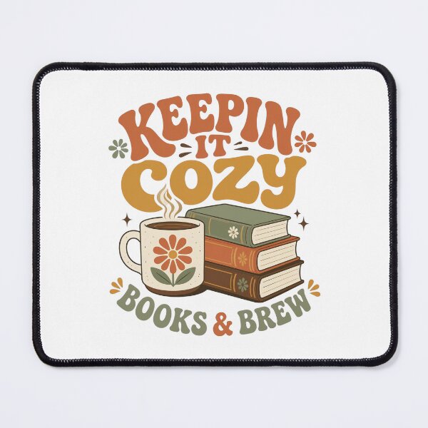Item preview, Keepin It Cozy Books Brew Retro Aesthetic designed and sold by Coffread.