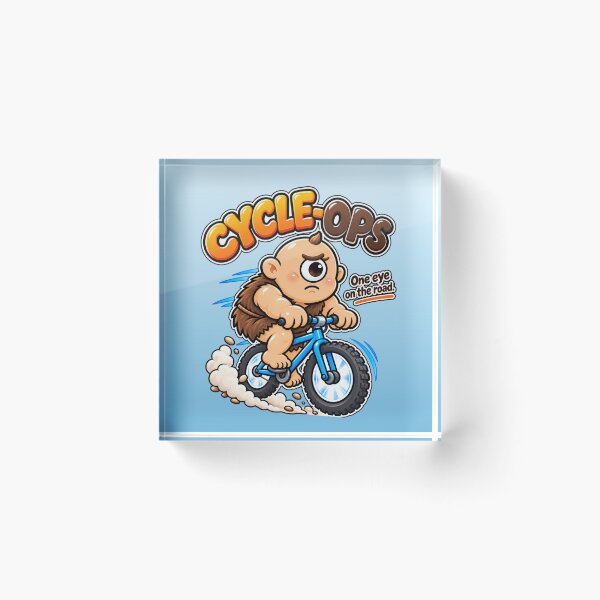 Item preview, Cyclops Cycling Funny Greek Mythology Pun designed and sold by PUNserious.