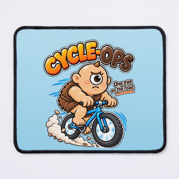 Item preview, Cyclops Cycling Funny Greek Mythology Pun designed and sold by PUNserious.