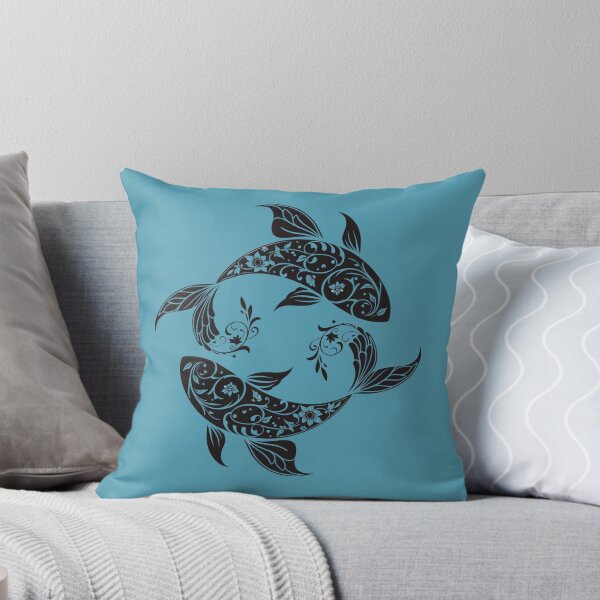 Item preview, Pisces Zodiac Fish – Floral Celestial Ornamental Astrology Art designed and sold by Mousy17.