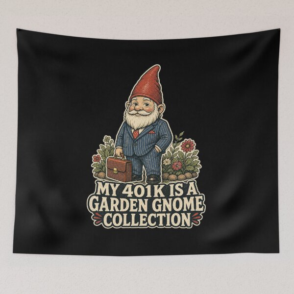 Item preview, My 401k Is A Garden Gnome Collection Shirt, Funny Gardening T-Shirt, Garden Gnome Tee, Retirement Humor Gift Shirt, Vintage Funny Garden Graphic designed and sold by TshirtsLabs.