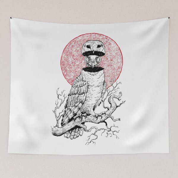Item preview, Owl with his skull designed and sold by DK13-DESIGN.