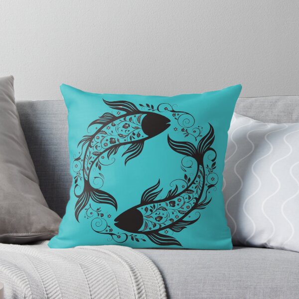 Item preview, Pisces Zodiac Fish – Ornamental Floral Astrology Art designed and sold by Mousy17.