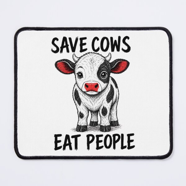 Item preview, Save Cows Eat People Vegan Calf Cow Animal Welfare Animal Rights Veganism Go Vegan designed and sold by Annika Shurafa.