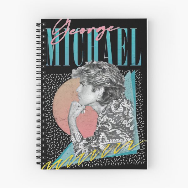 Artikelvorschau, George Michael Langarmshirt im 80er-Jahre-Stil mit verblasstem Fächerdesign #114 entworfen und verkauft von betsupha218.