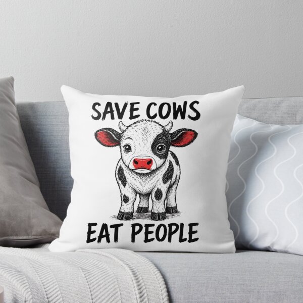 Item preview, Save Cows Eat People Vegan Calf Cow Animal Welfare Animal Rights Veganism Go Vegan designed and sold by Annika Shurafa.