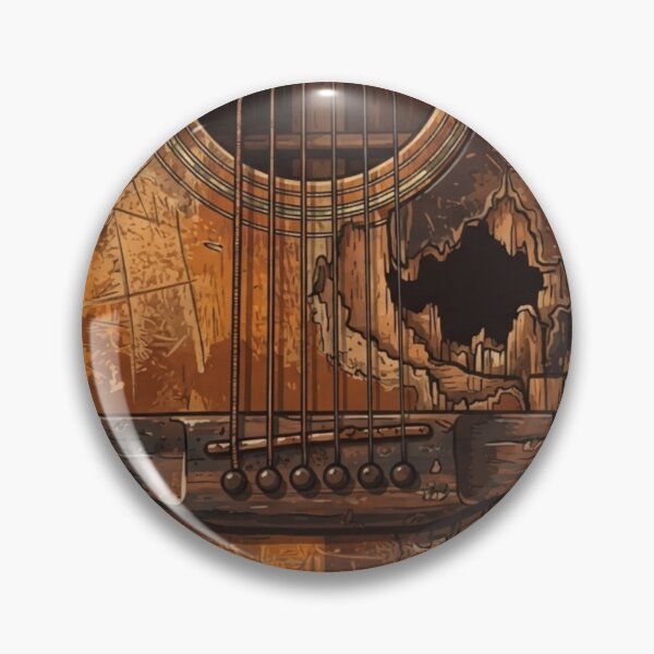 Item preview, Glen Hansard Inspired Vintage Acoustic Guitar Art designed and sold by Fine-Arts-Lab.