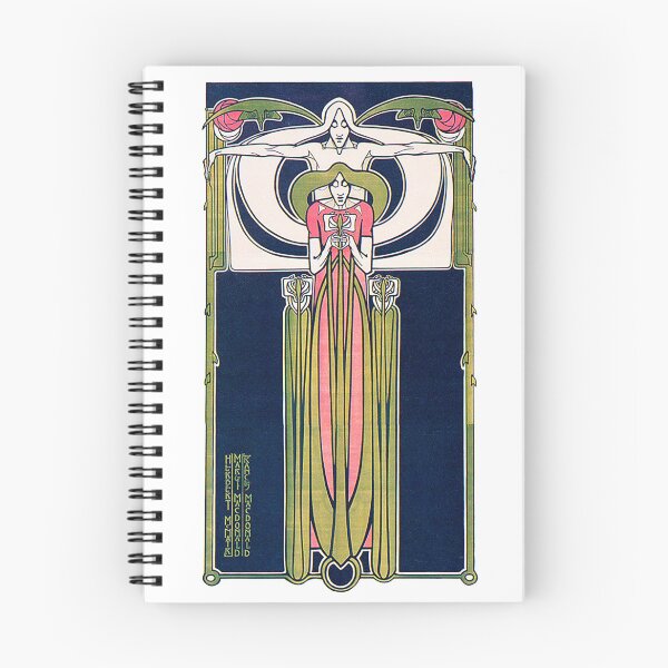 Item preview, Glasgow Institute of Fine Arts poster by Frances Macdonald, J. Herbert McNair, Margaret Macdonald, 1895 designed and sold by Hedrin.
