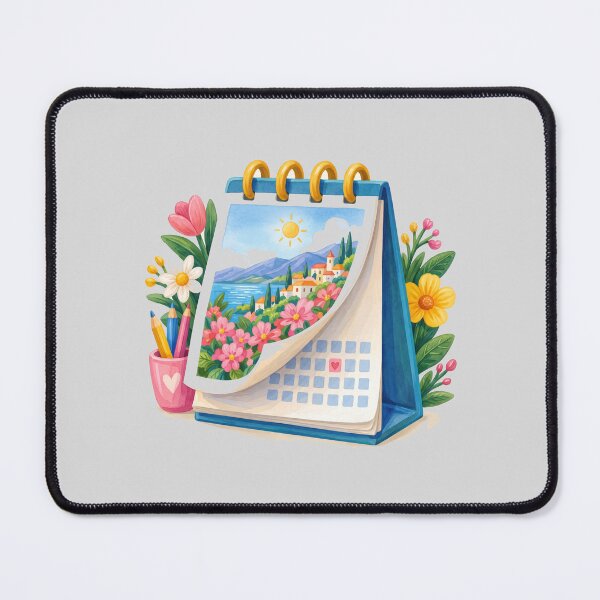 Item preview, Seaside Calendar Page Turning Illustration designed and sold by hattie's.