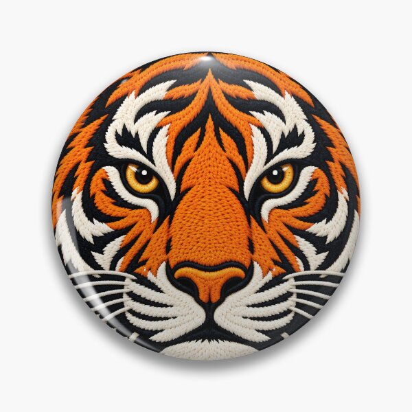 Item preview, Tiger head in patchwork style designed and sold by Kisho.