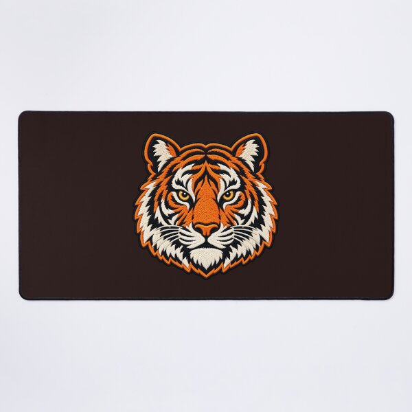 Item preview, Tiger head in patchwork style designed and sold by Kisho.