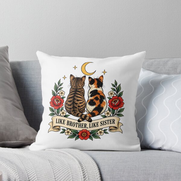 Item preview, Like Brother Like Sister Cats Art designed and sold by Old's Cool Cat Studio.