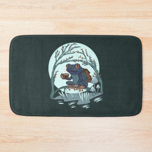 Item preview, Frog Moon Coffee Goblincore Aesthetic Vintage Dark Academia Forest Art designed and sold by LeshanArt.