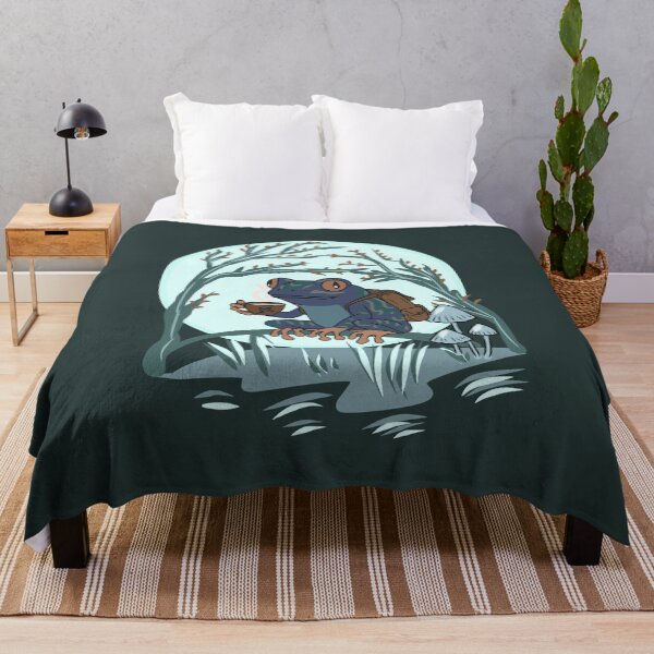 Item preview, Frog Moon Coffee Goblincore Aesthetic Vintage Dark Academia Forest Art designed and sold by LeshanArt.