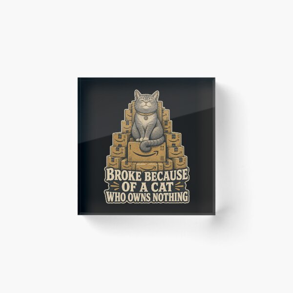 Item preview, Broke Because Of A Cat Who Owns Nothing Shirt, Funny Cat Owner T-Shirt, Cat Mom Tee, Cat Lover Gift Shirt, Vintage Funny Pet Graphic designed and sold by TshirtsLabs.