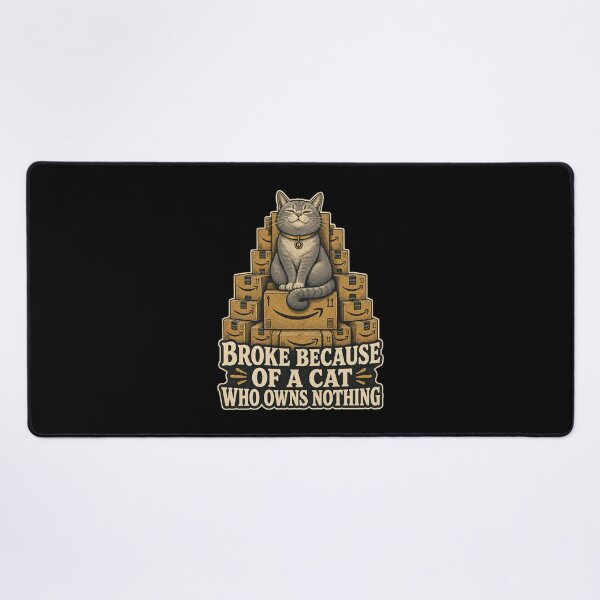 Item preview, Broke Because Of A Cat Who Owns Nothing Shirt, Funny Cat Owner T-Shirt, Cat Mom Tee, Cat Lover Gift Shirt, Vintage Funny Pet Graphic designed and sold by TshirtsLabs.