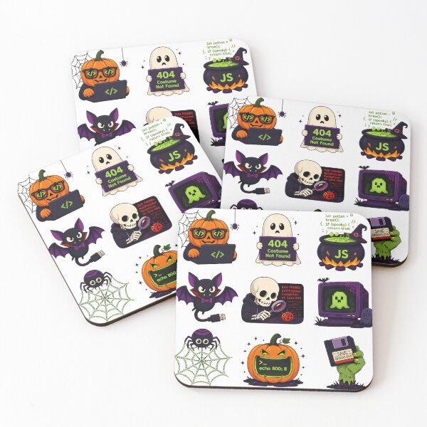 Item preview, Spooky Computer Science & Halloween Programmer Sticker Pack designed and sold by aysenism.
