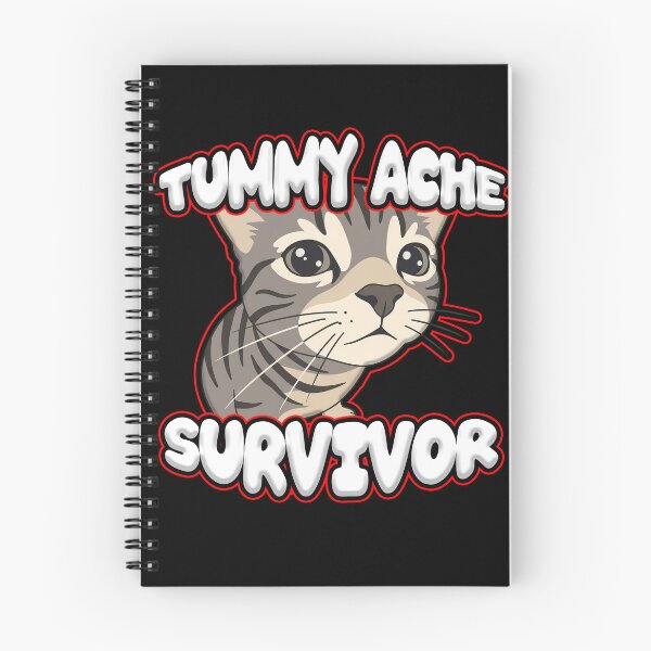 Item preview, Tummy ache survivor cute cat designed and sold by SleekVisuals.