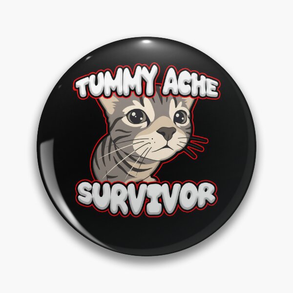 Item preview, Tummy ache survivor cute cat designed and sold by SleekVisuals.