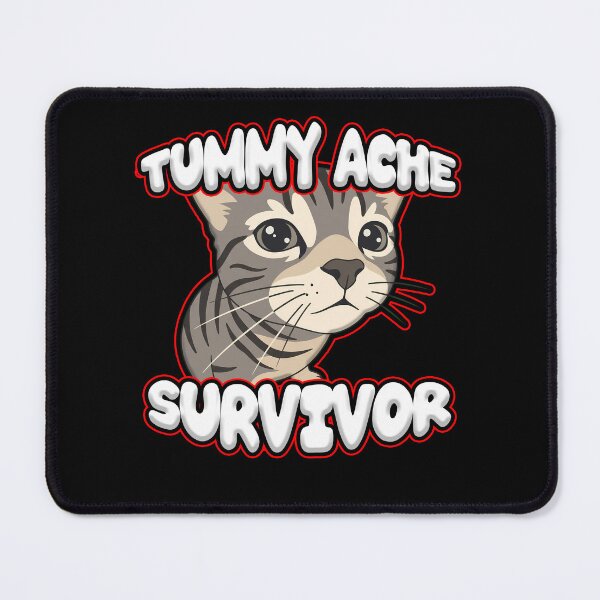 Item preview, Tummy ache survivor cute cat designed and sold by SleekVisuals.