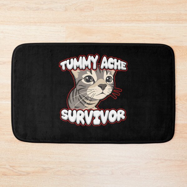 Item preview, Tummy ache survivor cute cat designed and sold by SleekVisuals.