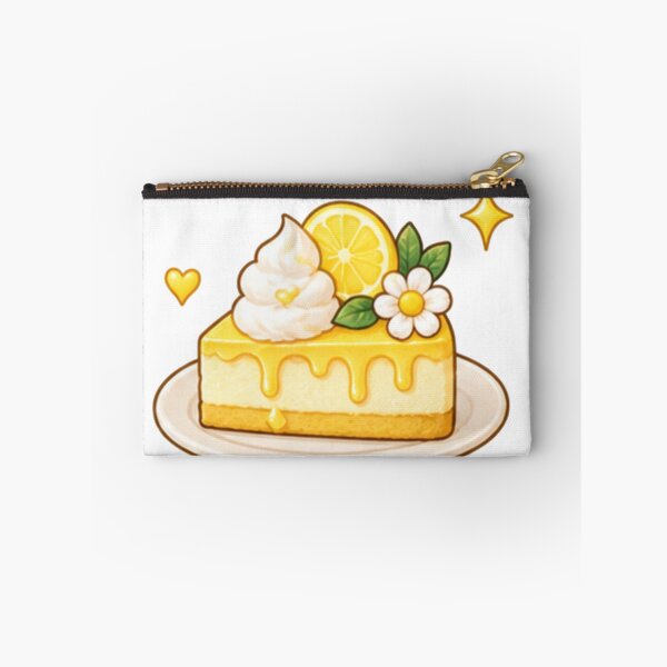 Item preview, Cute Lemon Cake with Daisy and Cream – Kawaii Dessert Aesthetic designed and sold by Kiralemon.