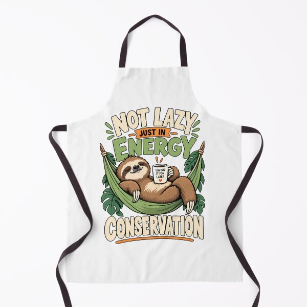 Item preview, Not Lazy Just in Energy Conservation Funny Sloth Coffee Humor designed and sold by BDLuck2021.