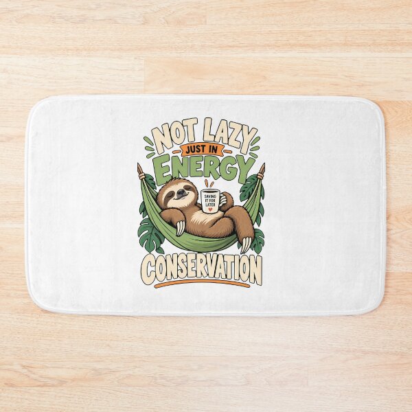 Item preview, Not Lazy Just in Energy Conservation Funny Sloth Coffee Humor designed and sold by BDLuck2021.