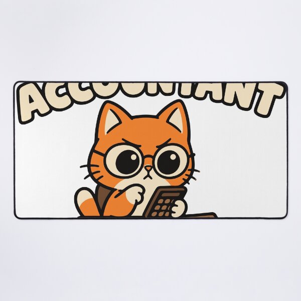 Item preview, The Snack Accountant Funny Cat Budget designed and sold by MewMade.