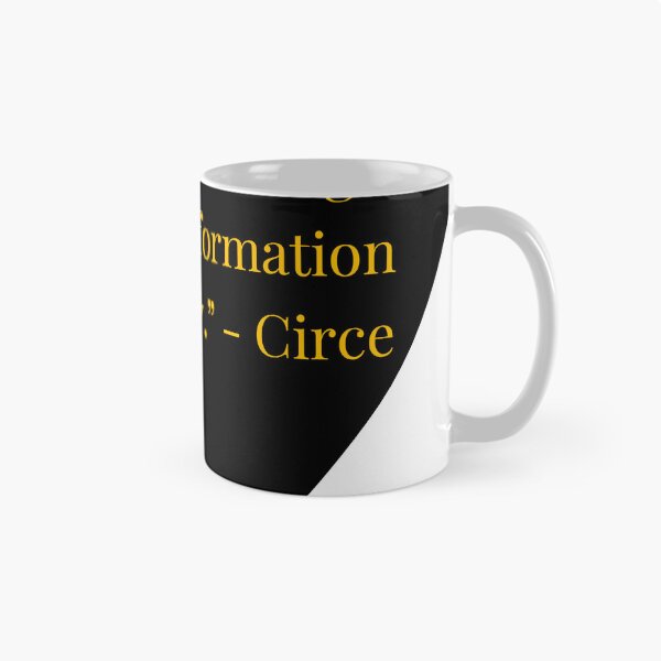 Item preview, Circe Quote – The Odyssey Gold Text Black Heart designed and sold by TheIconSmith.