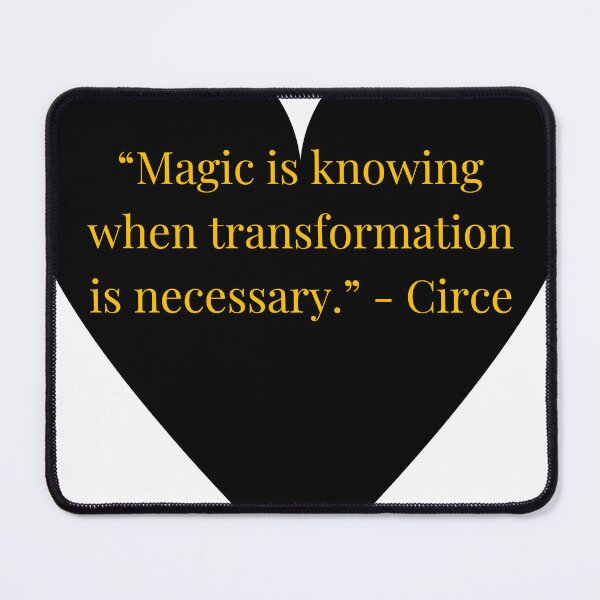 Item preview, Circe Quote – The Odyssey Gold Text Black Heart designed and sold by TheIconSmith.