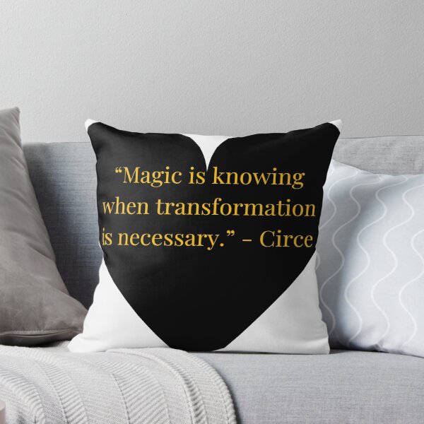 Item preview, Circe Quote – The Odyssey Gold Text Black Heart designed and sold by TheIconSmith.