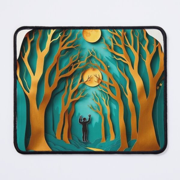 Item preview, Moonlit Forest Paper Cut Art designed and sold by Wonderful Designs.