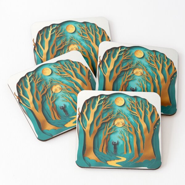 Item preview, Moonlit Forest Paper Cut Art designed and sold by Wonderful Designs.
